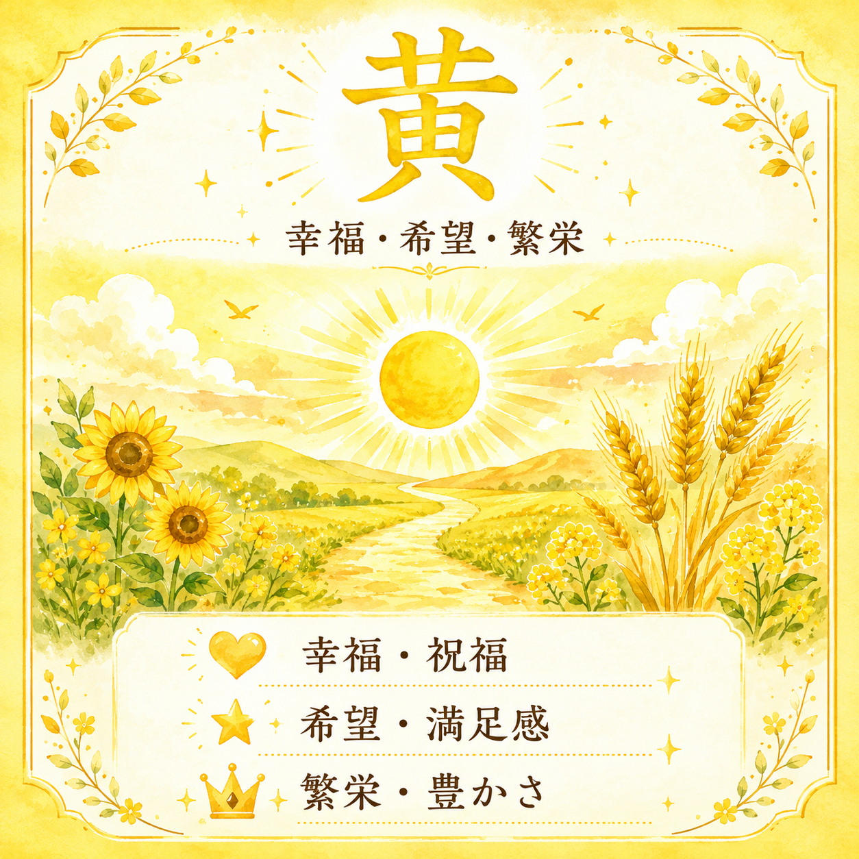 黄色のイメージ